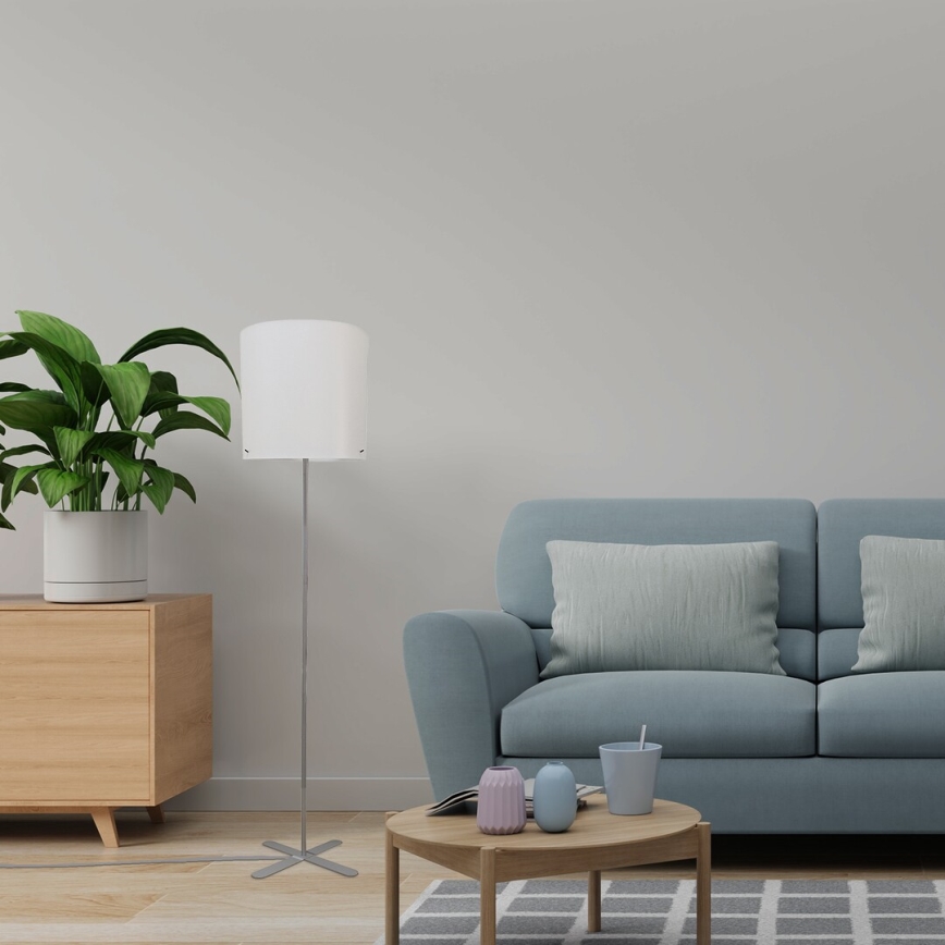 Rabalux - Επιδαπέδιο φωτιστικό 1xE27/40W/230V λευκό/ασημί