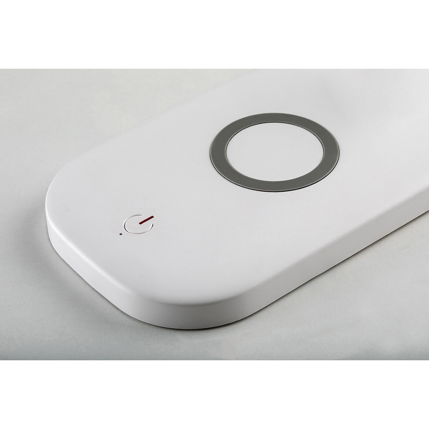 Rabalux - Ρυθμιζόμενο LED επιτραπέζιο φωτιστικό αφής με ασύρματη φόρτιση LED/5W/5V 2700-6000K λευκό