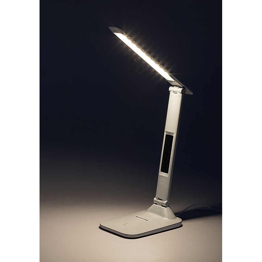 Rabalux - Επιτραπέζιο φωτιστικό LED Dimmable με οθόνη	 LED/5W/5V 2600mAh 3000-6000K