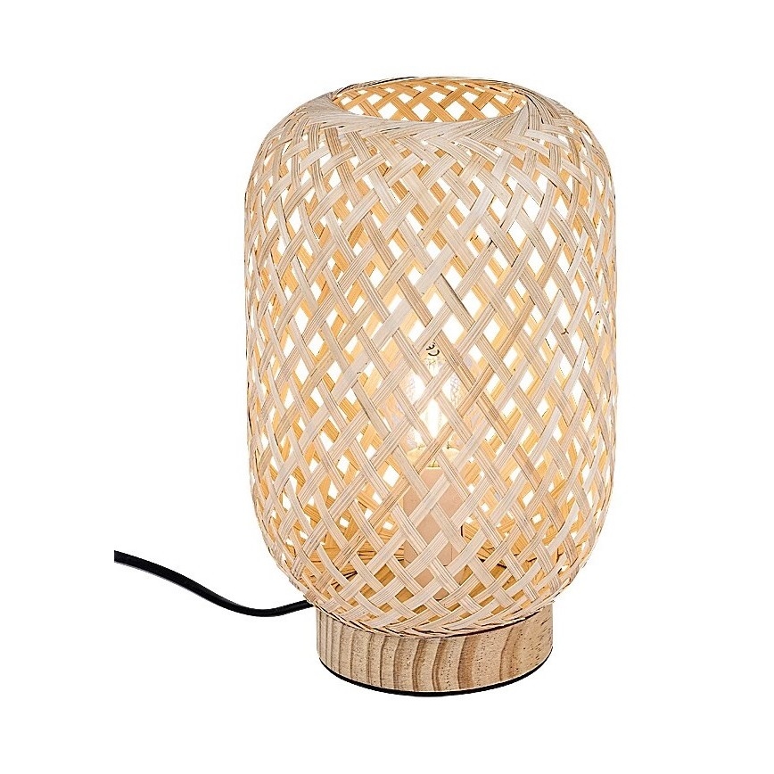 Rabalux - Eπιτραπέζια λάμπα 1xE14/25W/230V καλάμι rattan