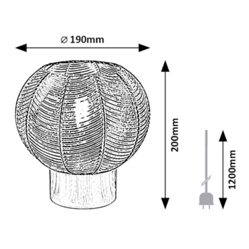 Rabalux - Επιτραπέζιο φωτιστικό 1xE27/40W/230V