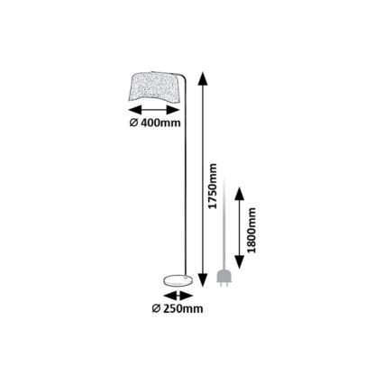Rabalux - Επιδαπέδιο φωτιστικό 1xE27/10W/230V