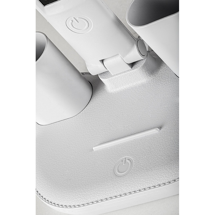 Rabalux - Ρυθμιζόμενη επιτραπέζια λάμπα LED με ανεμιστήρα LED/7W/5V 3000/4000/6500K