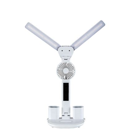 Rabalux - Ρυθμιζόμενη επιτραπέζια λάμπα LED με ανεμιστήρα LED/7W/5V 3000/4000/6500K