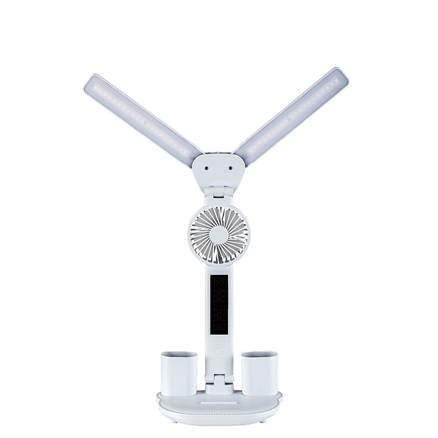 Rabalux - Ρυθμιζόμενη επιτραπέζια λάμπα LED με ανεμιστήρα LED/7W/5V 3000/4000/6500K
