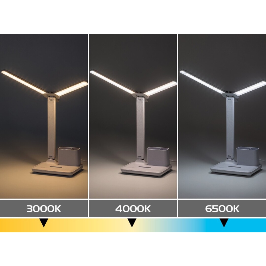 Rabalux - Ρυθμιζόμενη επιτραπέζια λάμπα αφής LED/5W/5V 3000/4000/6500K