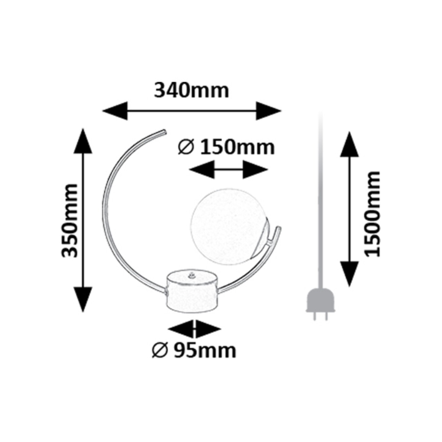 Rabalux - Eπιτραπέζιο φωτιστικό 1xE14/25W/230V