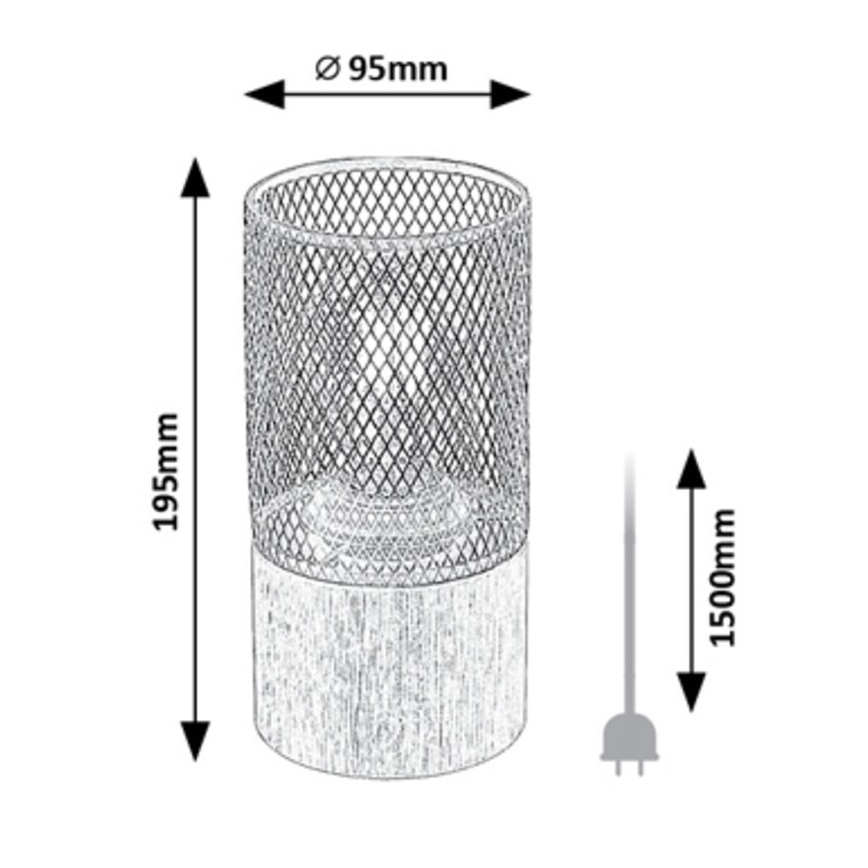 Rabalux - Επιτραπέζιο φωτιστικό 1xE27/25W/230V οξιά