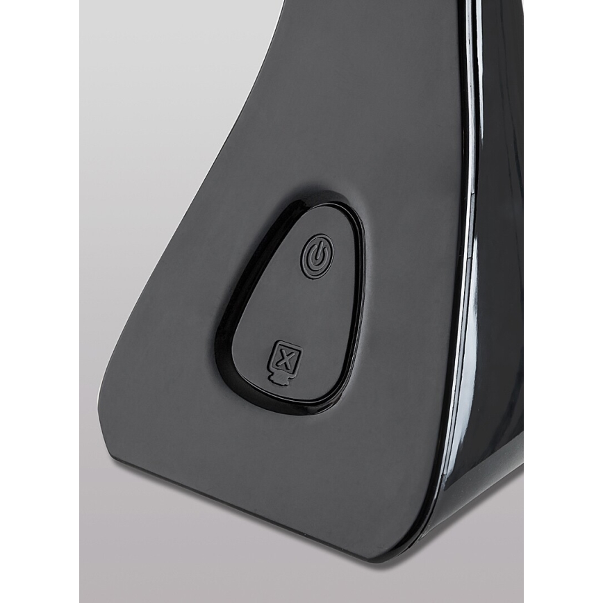 Rabalux - Ρυθμιζόμενο LED επιτραπέζιο φωτιστικό με οθόνη LED/7W/5V 4000K μαύρο