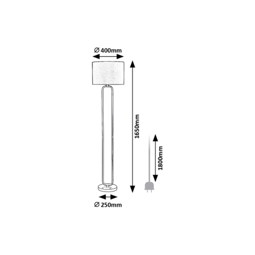 Rabalux - Επιδαπέδιο φωτιστικό 1xE27/60W/230V