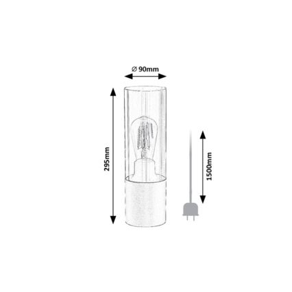 Rabalux - Eπιτραπέζια λάμπα 1xE27/25W/230V