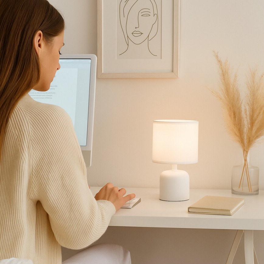 Rabalux - Επιτραπέζιο φωτιστικό 1xE14/40W/230V λευκό