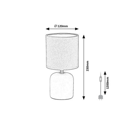 Rabalux - Επιτραπέζιο φωτιστικό 1xE14/40W/230V μπλε