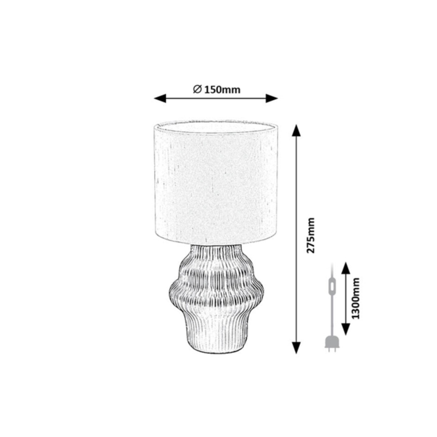 Rabalux - Επιτραπέζιο φωτιστικό 1xE14/40W/230V μαύρο