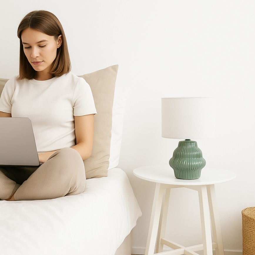 Rabalux - Επιτραπέζιο φωτιστικό 1xE14/40W/230V πράσινο