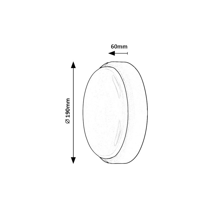 Rabalux - Φωτιστικό οροφής εξωτερικού χώρου LED LED/15W/230V IP54 λευκό