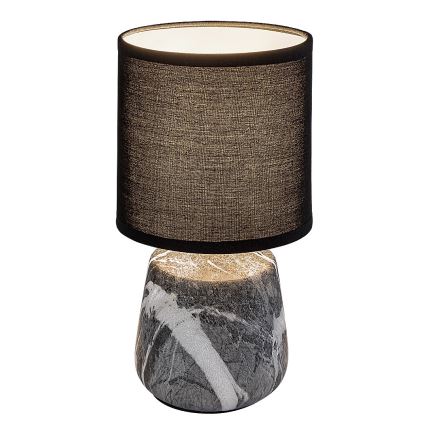 Rabalux - Επιτραπέζιο φωτιστικό 1xE14/40W/230V μαύρο/μαρμάρινο ντεκόρ