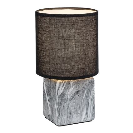 Rabalux - Επιτραπέζιο φωτιστικό 1xE14/40W/230V μαύρο/μαρμάρινο ντεκόρ