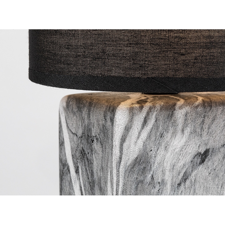 Rabalux - Επιτραπέζιο φωτιστικό 1xE14/40W/230V μαύρο/μαρμάρινο ντεκόρ