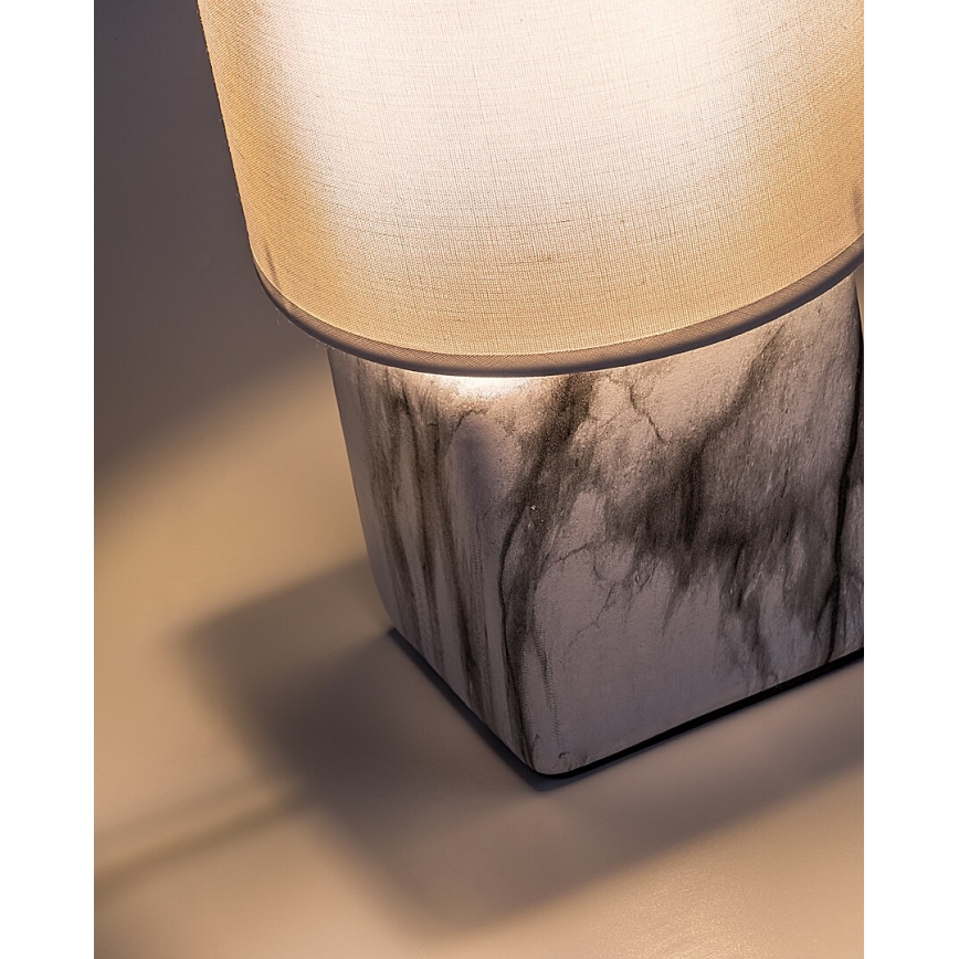 Rabalux - Επιτραπέζιο φωτιστικό 1xE14/40W/230V λευκό/σχέδιο μαρμάρου