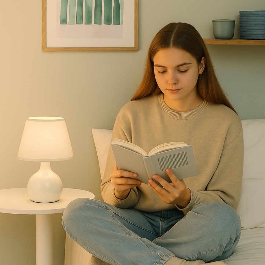 Rabalux - Επιτραπέζιο φωτιστικό 1xE14/40W/230V μπεζ