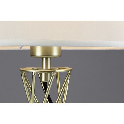 Rabalux - Επιτραπέζιο φωτιστικό 1xE27/40W/230V χρυσό/λευκό