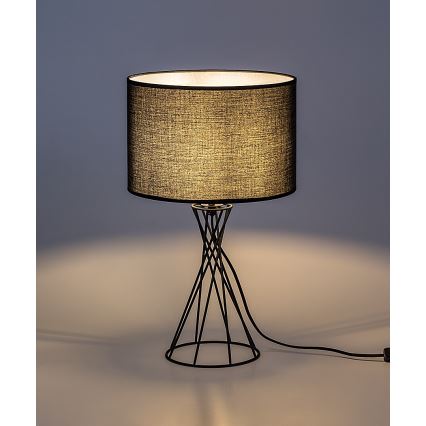 Rabalux - Επιτραπέζιο φωτιστικό 1xE27/40W/230V μαύρο