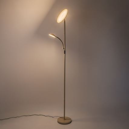 Rabalux - LED ρυθμιζόμενο φωτιστικό δαπέδου LED/23W/230V 3000/4200/6500 μπεζ