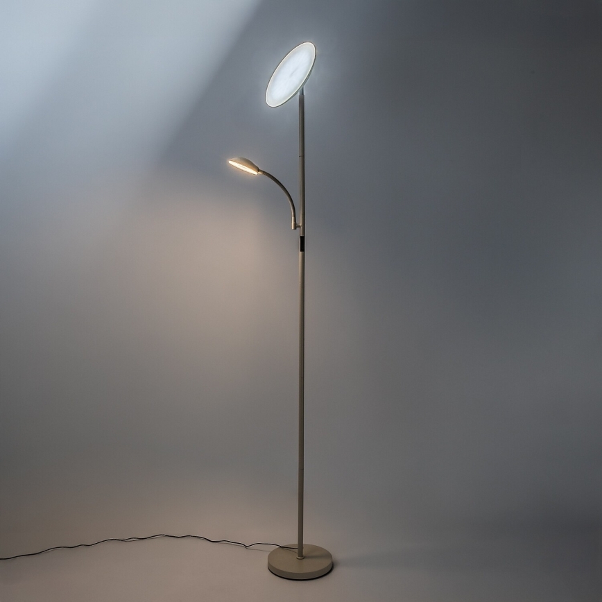 Rabalux - LED ρυθμιζόμενο φωτιστικό δαπέδου LED/23W/230V 3000/4200/6500 μπεζ