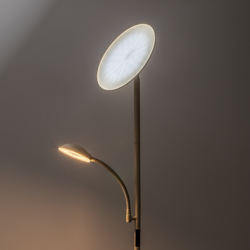 Rabalux - LED ρυθμιζόμενο φωτιστικό δαπέδου LED/23W/230V 3000/4200/6500 μπεζ