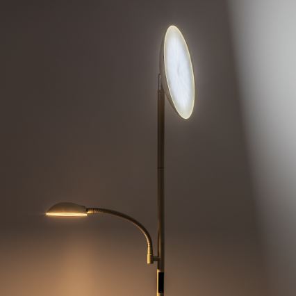 Rabalux - LED ρυθμιζόμενο φωτιστικό δαπέδου LED/23W/230V 3000/4200/6500 μπεζ