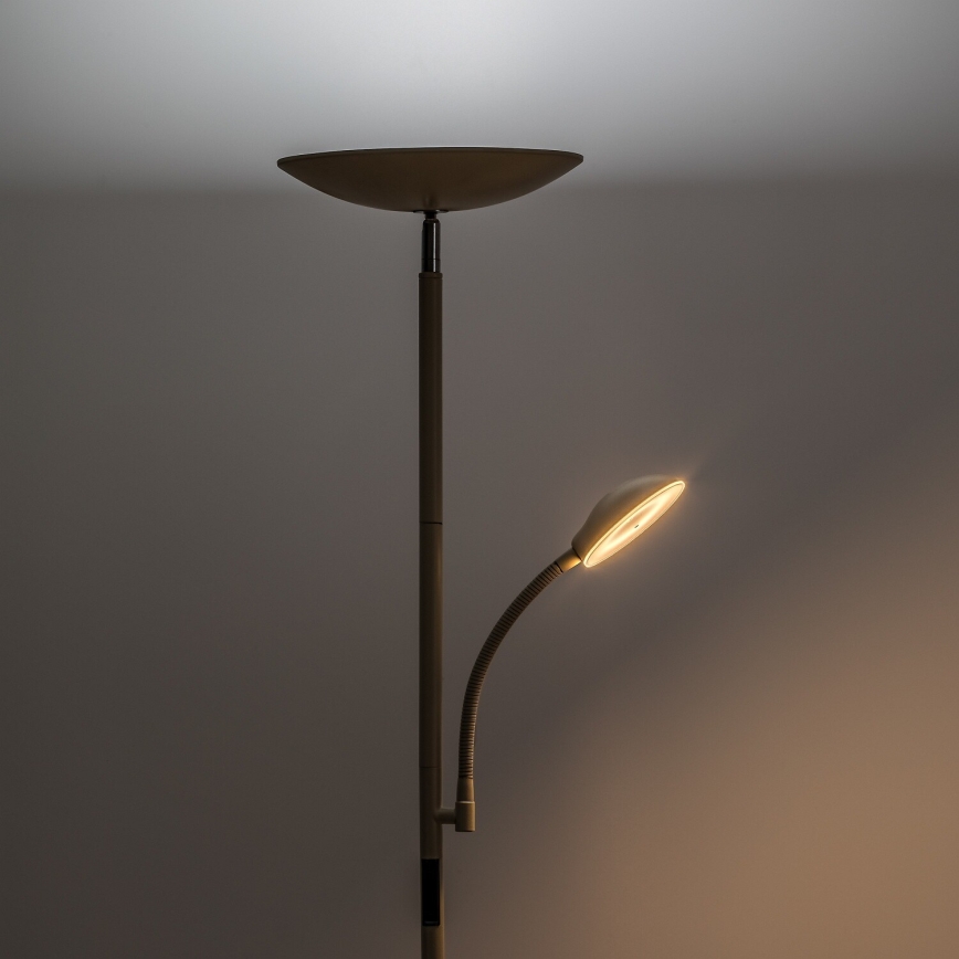 Rabalux - LED ρυθμιζόμενο φωτιστικό δαπέδου LED/23W/230V 3000/4200/6500 μπεζ