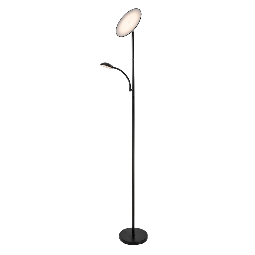 Rabalux - LED Ρυθμιζόμενη επιδαπέδια λάμπα LED/23W/230V 3000/4200/6500 μαύρη