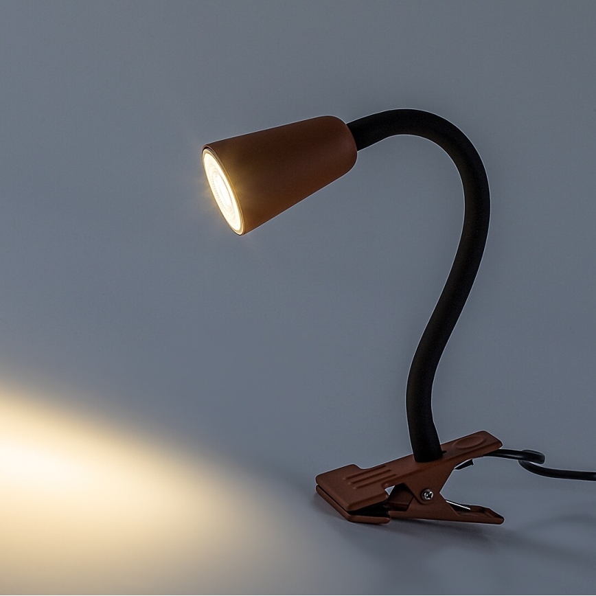 Rabalux - Επιτραπέζιο φωτιστικό με κλιπ 1xGU10/7W/230V πορτοκαλί