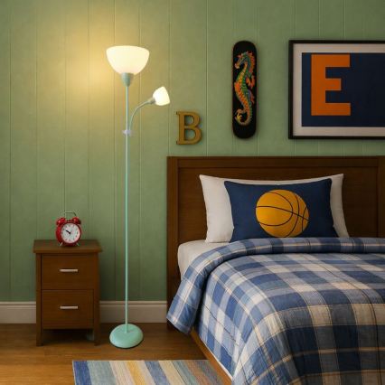 Rabalux - Επιδαπέδιο φωτιστικό με 1xE27 (60W/230V) + 1xE14 (25W), πράσινο