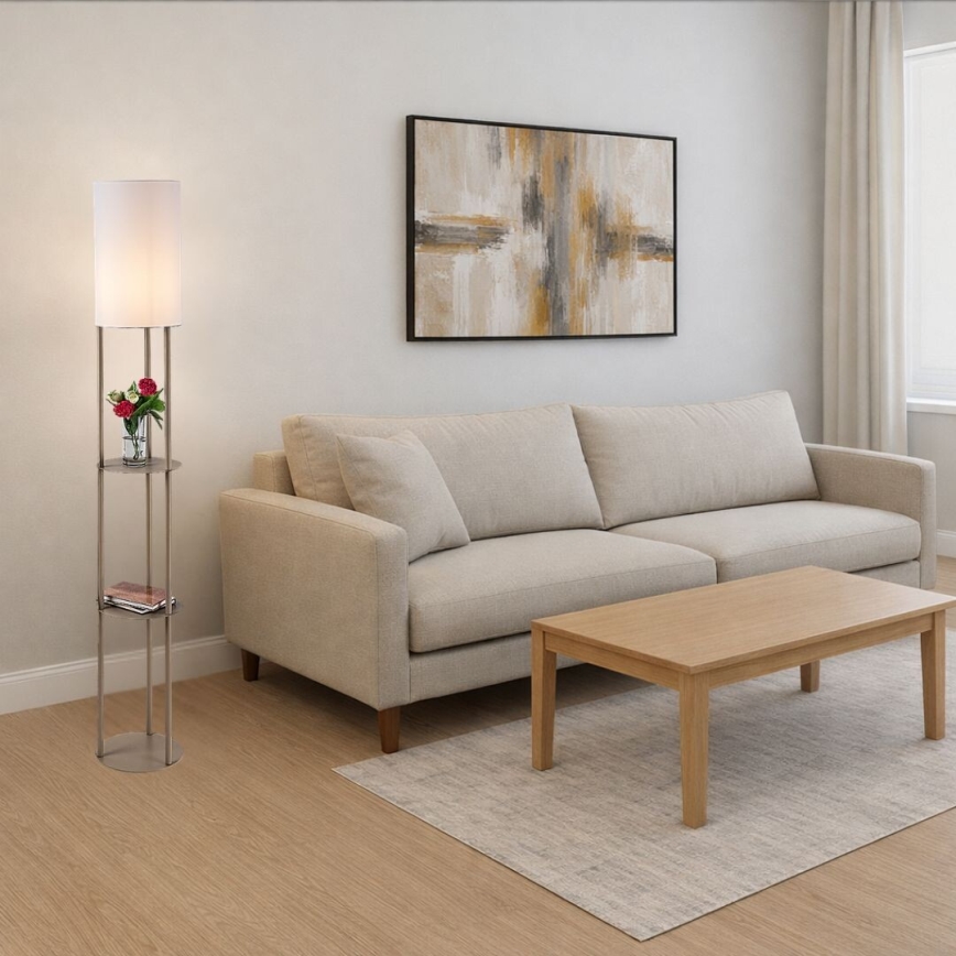 Rabalux - Φωτιστικό δαπέδου με ράφια 1xE27/40W/230V μπεζ