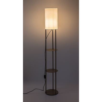 Rabalux - Φωτιστικό δαπέδου με ράφια 1xE27/40W/230V μπεζ