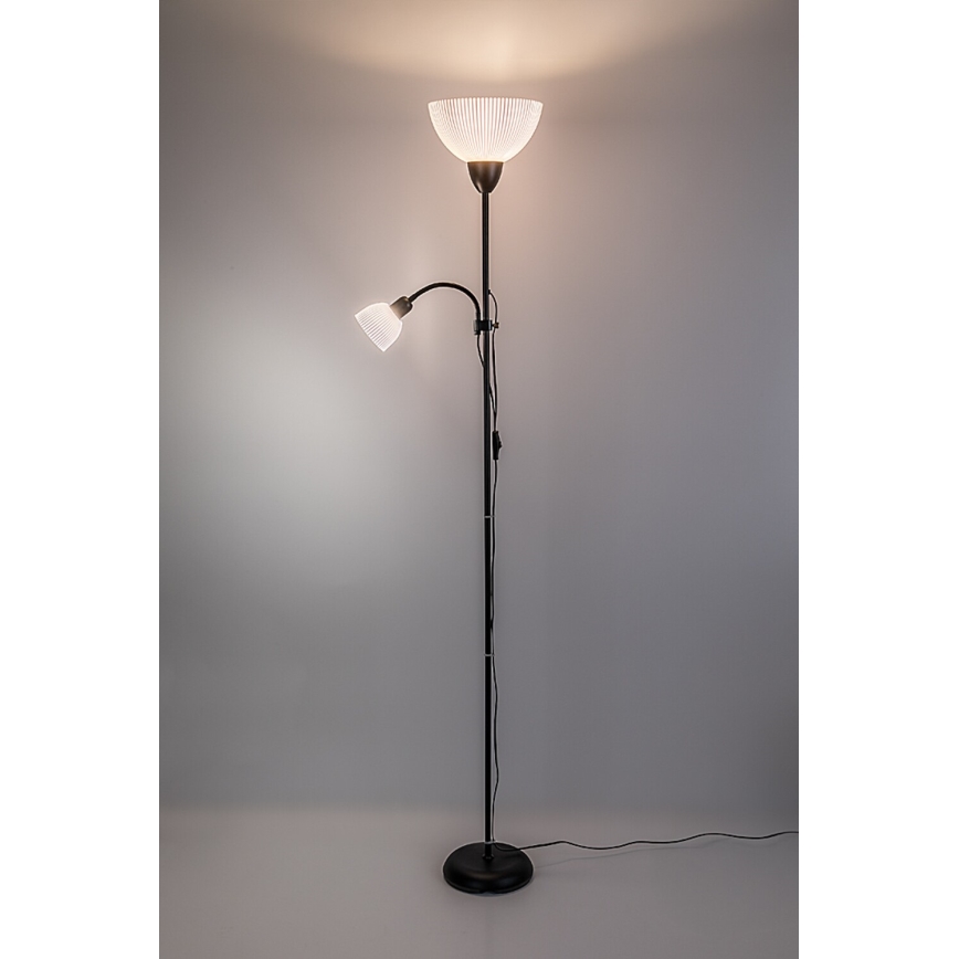 Rabalux - Επιδαπέδιο φωτιστικό 1xE27/60W/230V + 1xE14/25W μαύρο