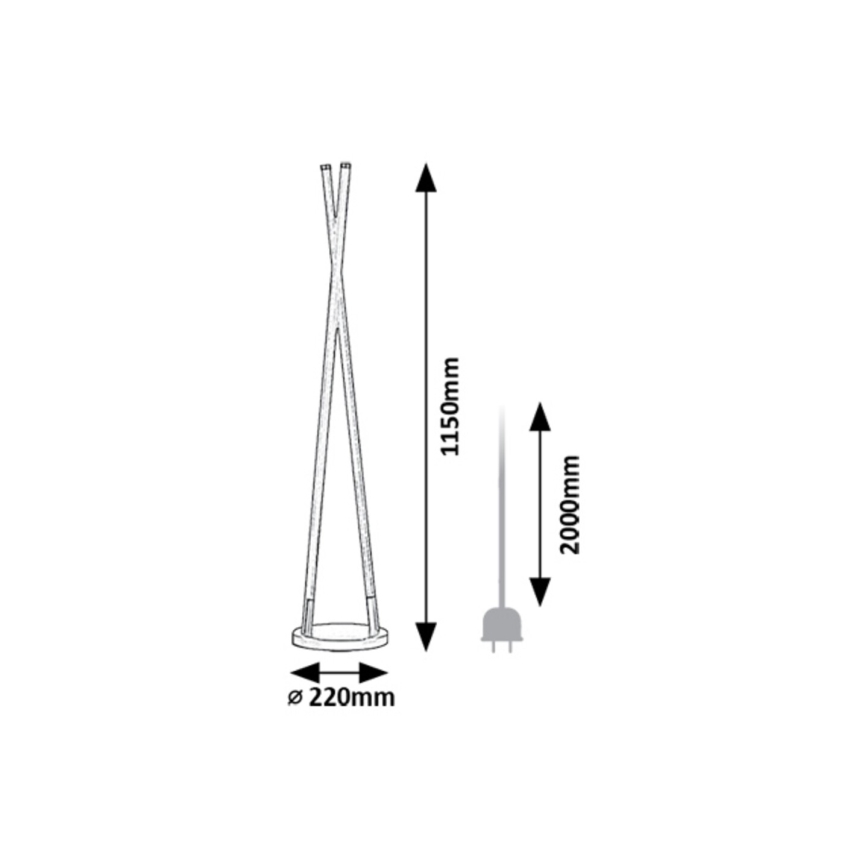 Rabalux - Επιδαπέδια λάμπα LED LED/28W/230V 3000K