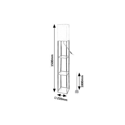 Rabalux - Επιδαπέδια λάμπα with shelves 1xE27/40W/230V