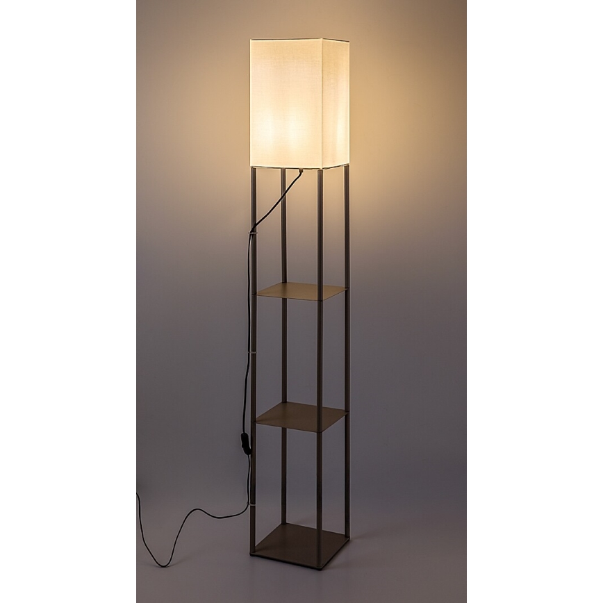 Rabalux - Επιδαπέδιο φωτιστικό με ράφια 1xE27/40W/230V μπεζ