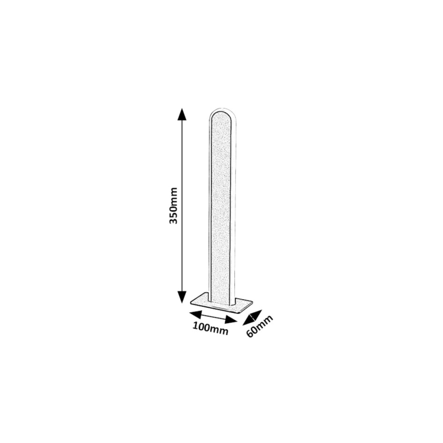 Rabalux - Επιτραπέζια λάμπα dimming LED LED/15W/230V 3000/4000K μαύρο