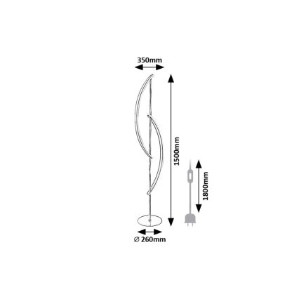 Rabalux - Επιδαπέδια λάμπα LED LED/30W/230V