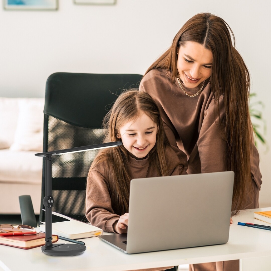 Rabalux - Επιτραπέζια λάμπα αφής dimming LED με ένα display LED/9W/230V 3000/4000/6500K