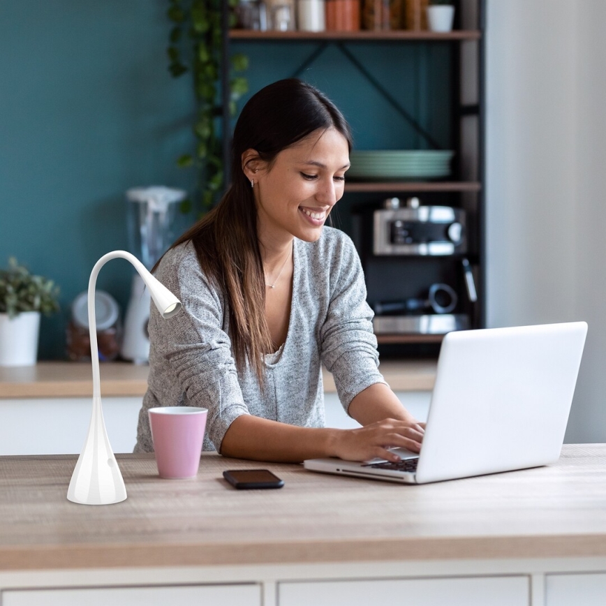 Rabalux - Επιτραπέζιο LED φωτιστικό με ρυθμιζόμενη ένταση και αφής LED/4W/230V 3000K λευκό