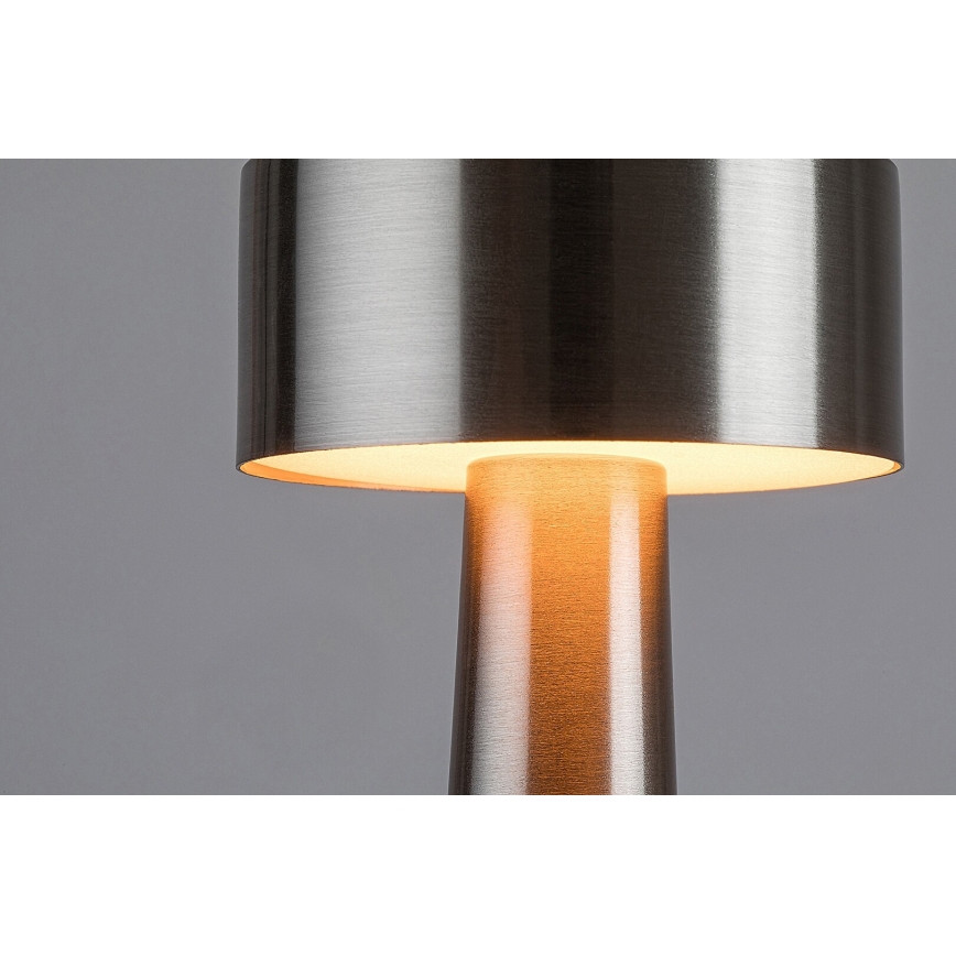 Rabalux - Επαναφορτιζόμενος επιτραπέζιος φωτιστικό LED αφής LED/2,7W/5V 1200mAh 3000/4000/6000K ματ χρώμιο