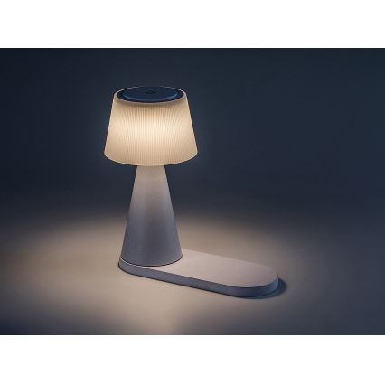 Rabalux - LED Dimmable επαναφορτιζόμενο επιτραπέζιο φωτιστικό	 με ασύρματη φόρτιση LED/5W/5V 3000/4000/5000K