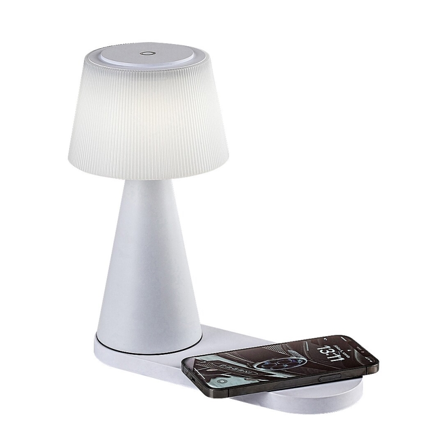 Rabalux - LED Dimmable επαναφορτιζόμενο επιτραπέζιο φωτιστικό	 με ασύρματη φόρτιση LED/5W/5V 3000/4000/5000K