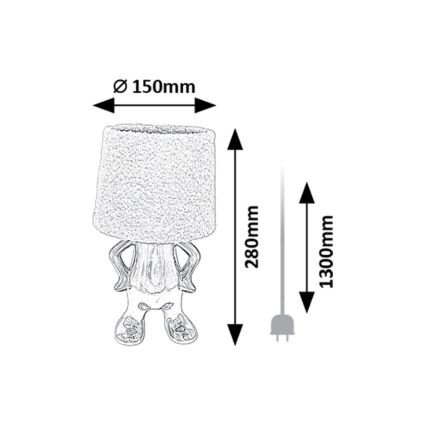 Rabalux - Eπιτραπέζιο φωτιστικό 1xE14/40W/230V χρυσό