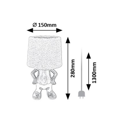 Rabalux - Eπιτραπέζιο φωτιστικό 1xE14/40W/230V γυαλιστερό χρώμιο
